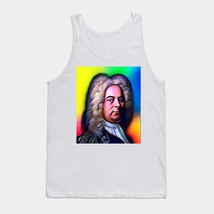 George Frideric Handel Colourful Portrait | George Frideric Handel Artwork 13 Tank Top